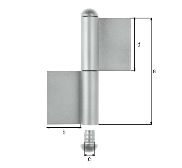 GAH ALBERTS Anschweißband zweiteilig K04, 180mm Produktbild img2 L