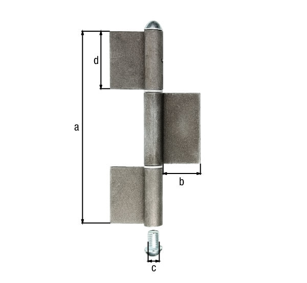 GAH Alberts Anschweißband K08,3-tlg.,260mm blank Produktbild img2 L