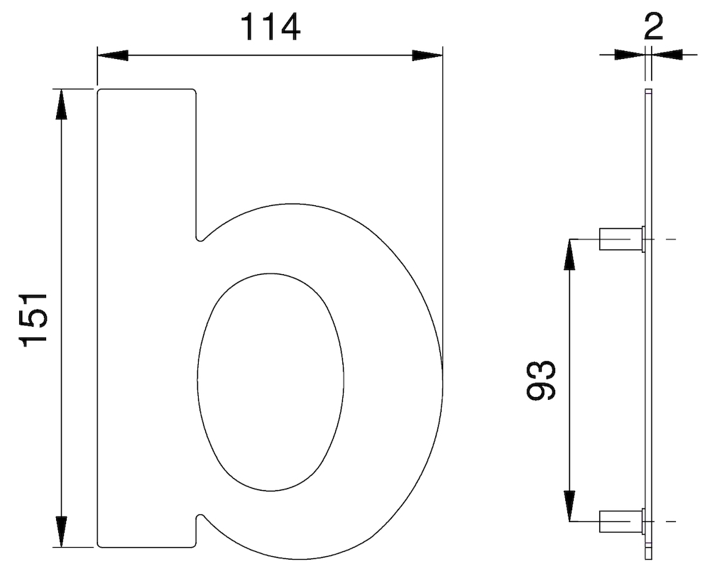 EDI Buchstabe 25xx, Edelstahl Produktbild img2 L