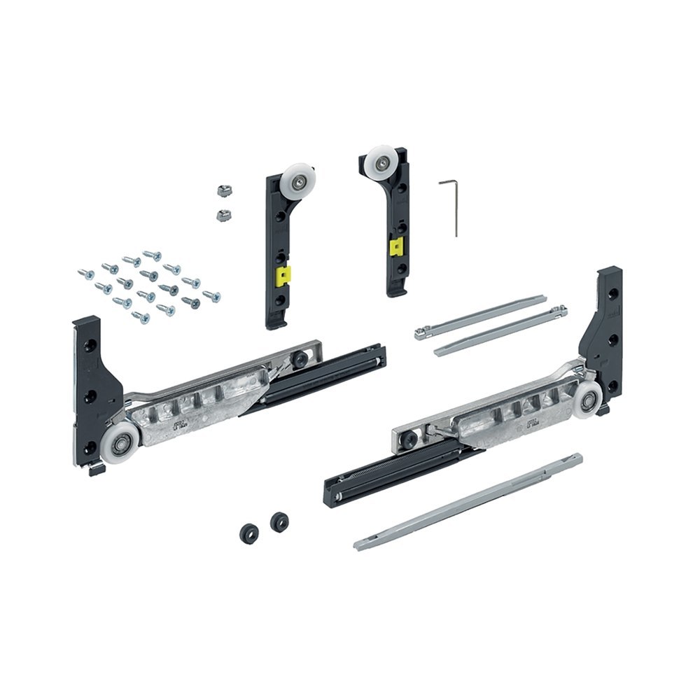 Hettich MB-Schiebetürbeschläge-Set,SlideLine M,9201921, 1-T.,für vorliegende Türen,30kg Produktbild img1 L