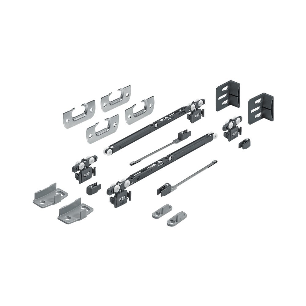 Hettich MB-Schiebetürbeschläge-Set,SysLine S,9134311, 2-T.,für einliegende Türen,15kg Produktbild img1 L