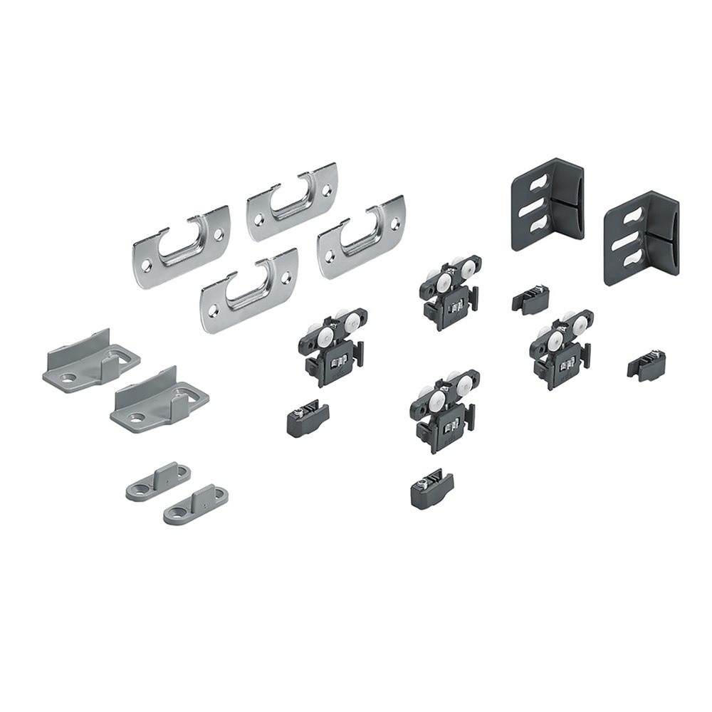 Hettich MB-Schiebetürbeschläge-Set,SysLine S,9136103, 2-T.,für einliegende Türen,15kg Produktbild img1 L