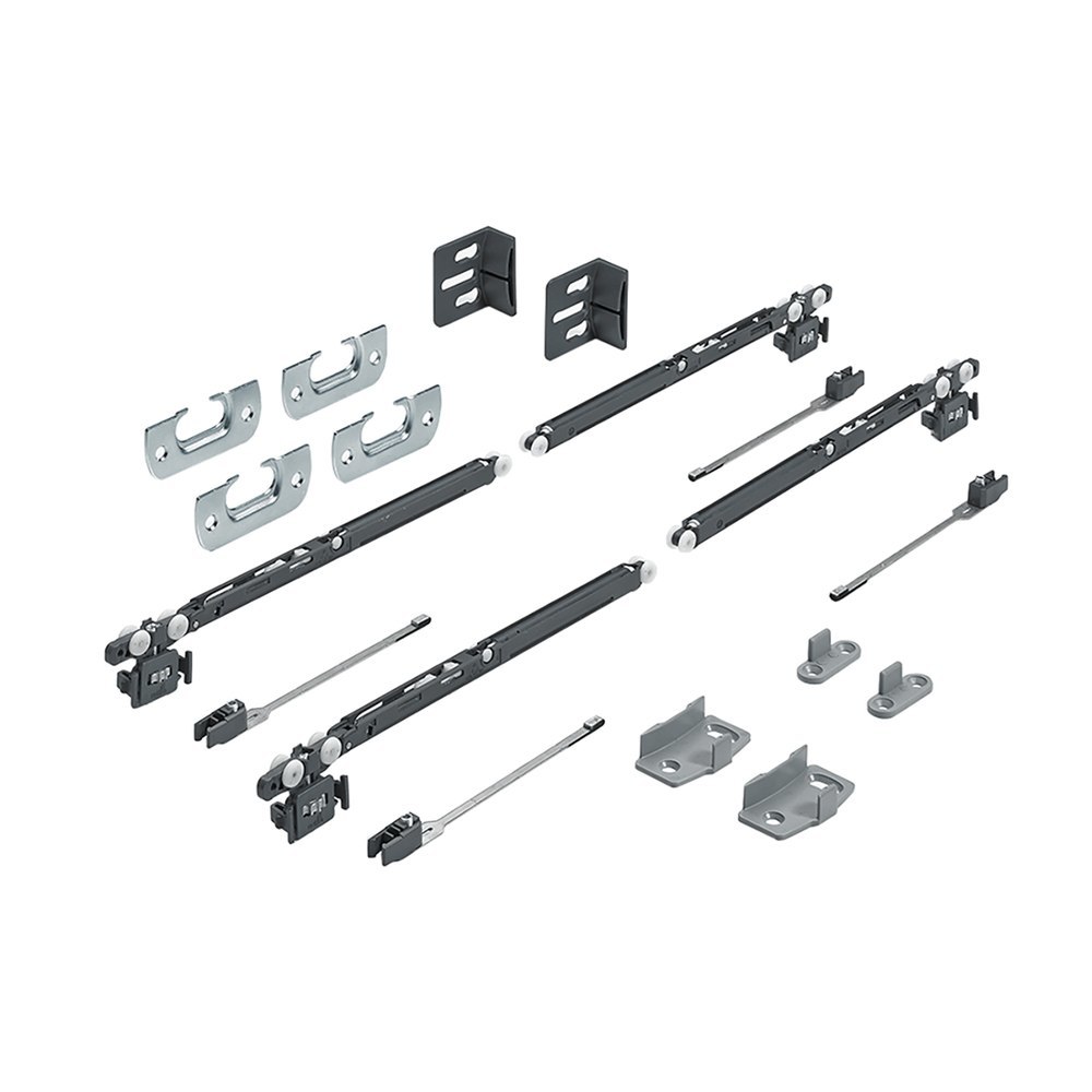 Hettich MB-Schiebetürbeschläge-Set,SysLine S,9208511, 2-T.,für einliegende Türen Produktbild img1 L