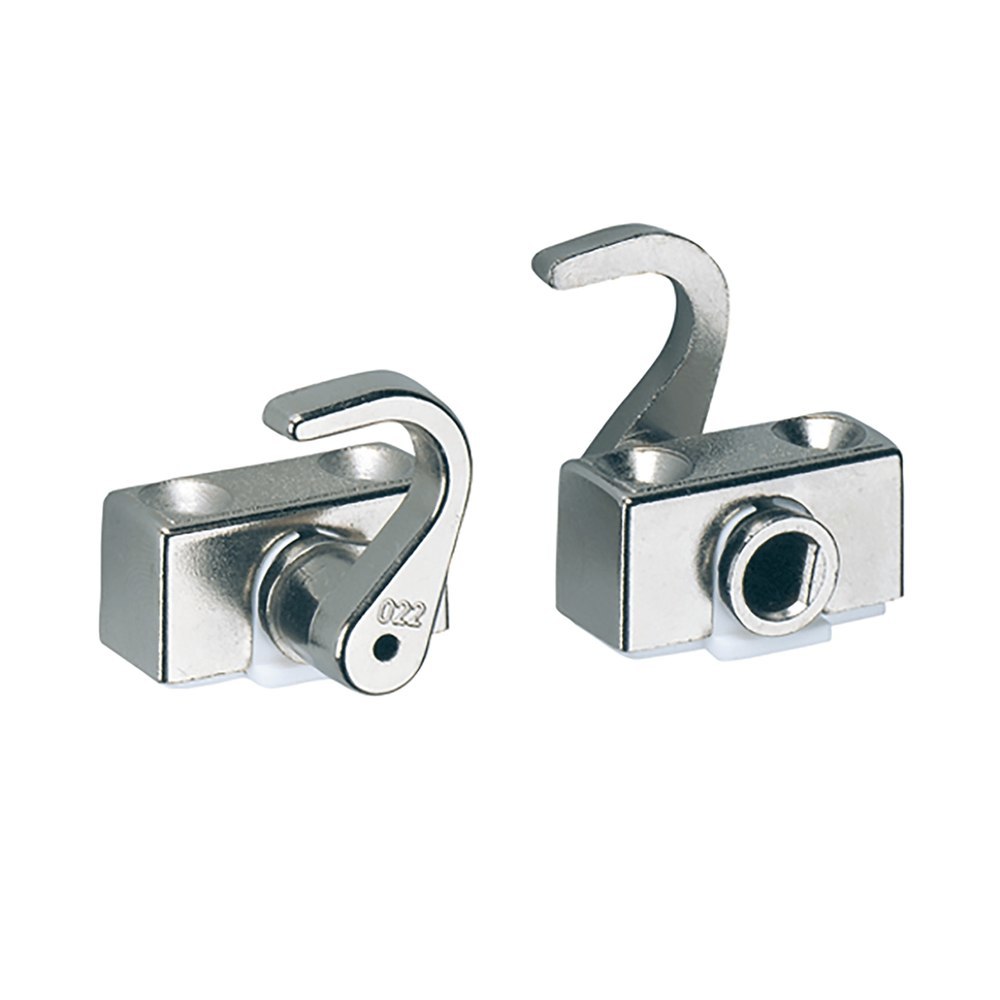 Hettich Drehstangenschloss-Schließhaken, 72267, links, Metall, vernickelt Produktbild img1 L