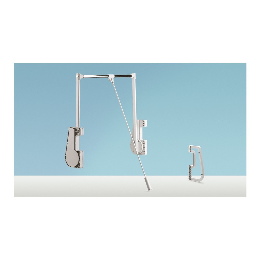 Hettich Schrank-Kleiderlift, Duo Lift 15, 42507, 750-1150mm, 15kg, aluminiumoptik Produktbild img1 L
