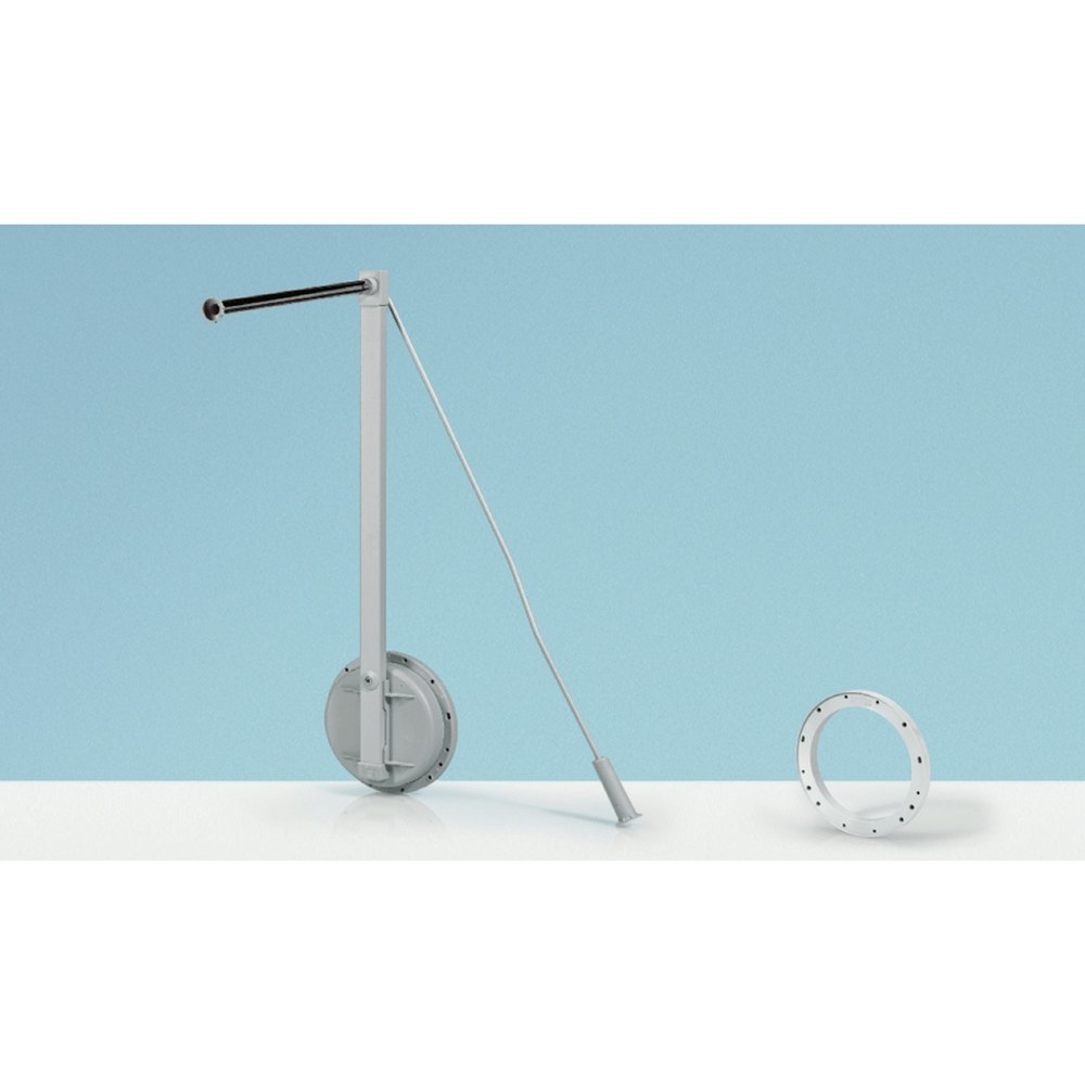 Hettich Schrank-Kleiderlift, Single Lift 12, 9079872, 500-600mm, 12kg, aluminiumoptik Produktbild img1 L