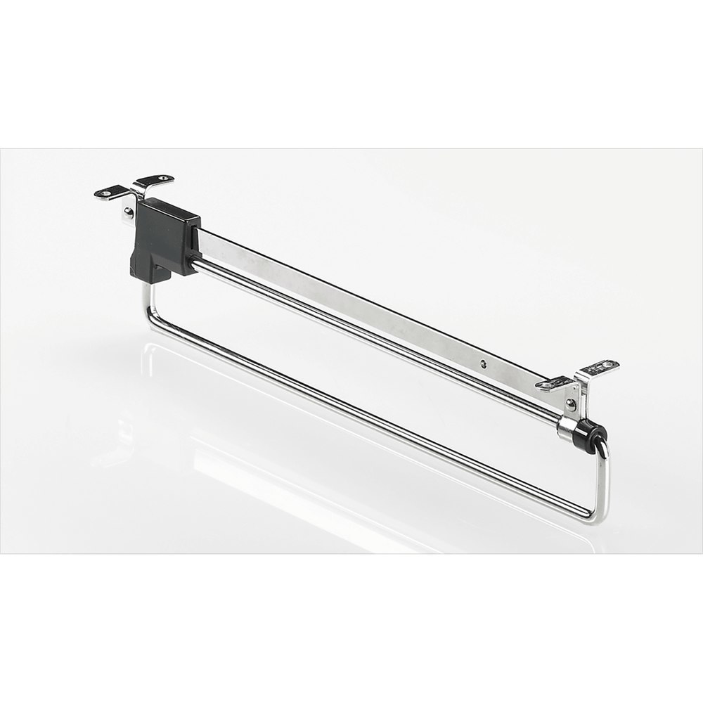 Hettich Schrank-Kleiderbügelhalter, 40279, L 310mm, Belastbark. 6kg, Stahl vernickelt Produktbild img1 L