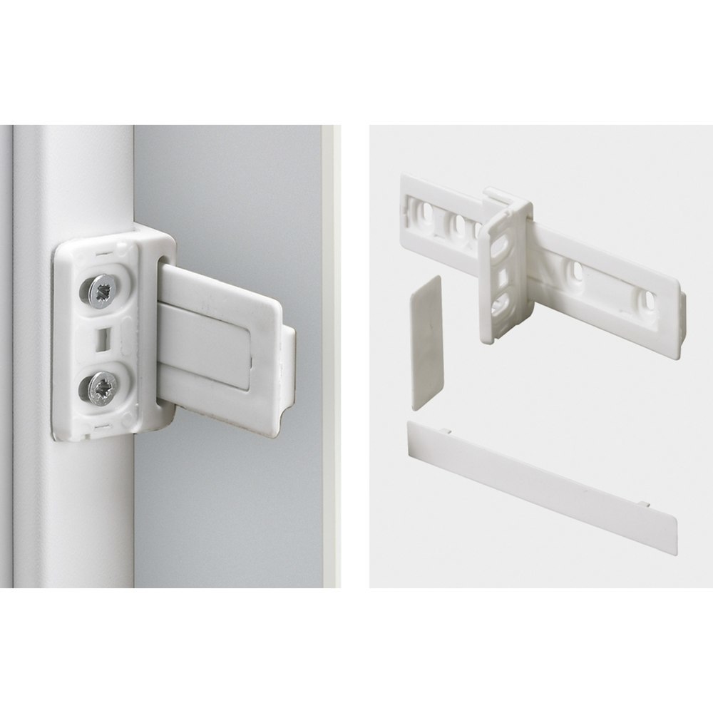 Hettich Möbel-Kühlschrankumbau-Schleppbeschlag, 9079390, Kunststoff weiß Produktbild img1 L