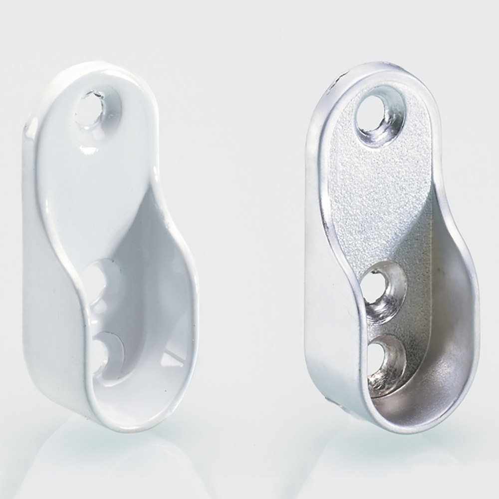 Hettich Schrankrohr-Lager, 9079719, für Kleiderstange 30x15 mm, aluminiumoptik Produktbild img1 L