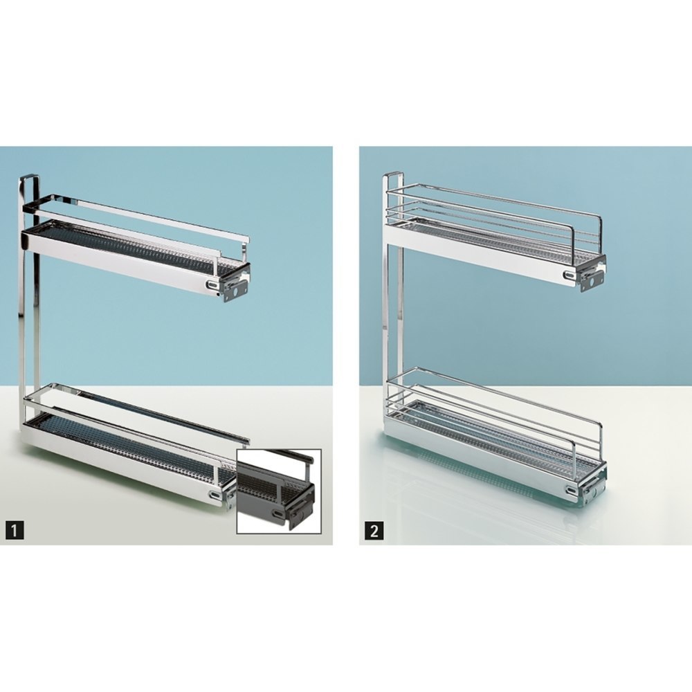Hettich Küchenunterschrank-Frontauszug, Classic, 9207578, 90°, rechts, silber, KB150mm Produktbild img2 L