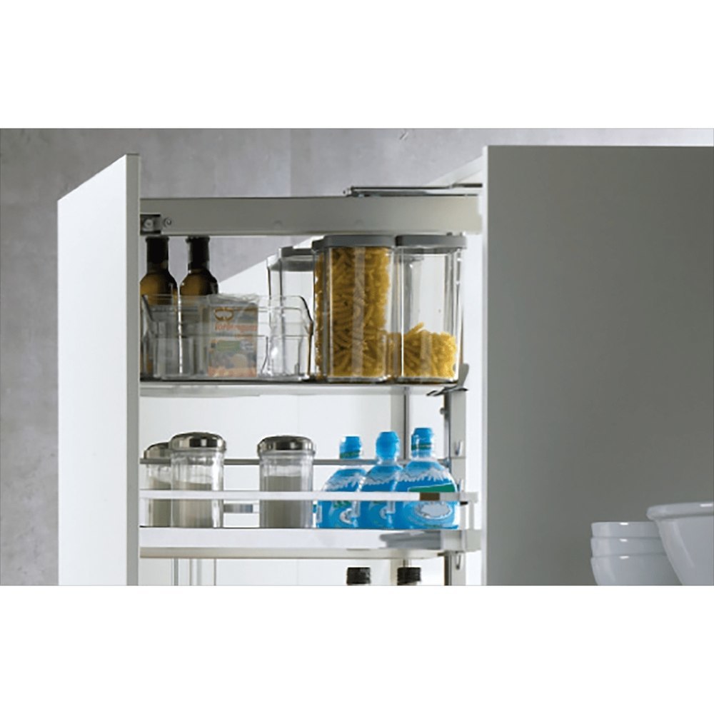 Hettich Auszugsrahmen-Einhängetablar, mit Rutschstopp, Arena STYLE 9080084, St verchromt Produktbild img2 L