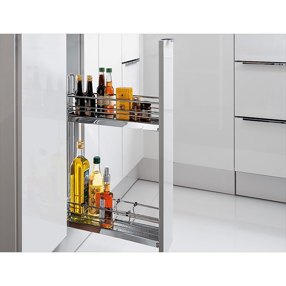 Hettich Küchenunterschrank-Frontauszug, Classic, 9207578, 90°, rechts, silber, KB150mm Produktbild img1 L