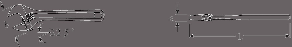 STAHLWILLE Einmaulschlüssel verstellbar Produktbild img2 L