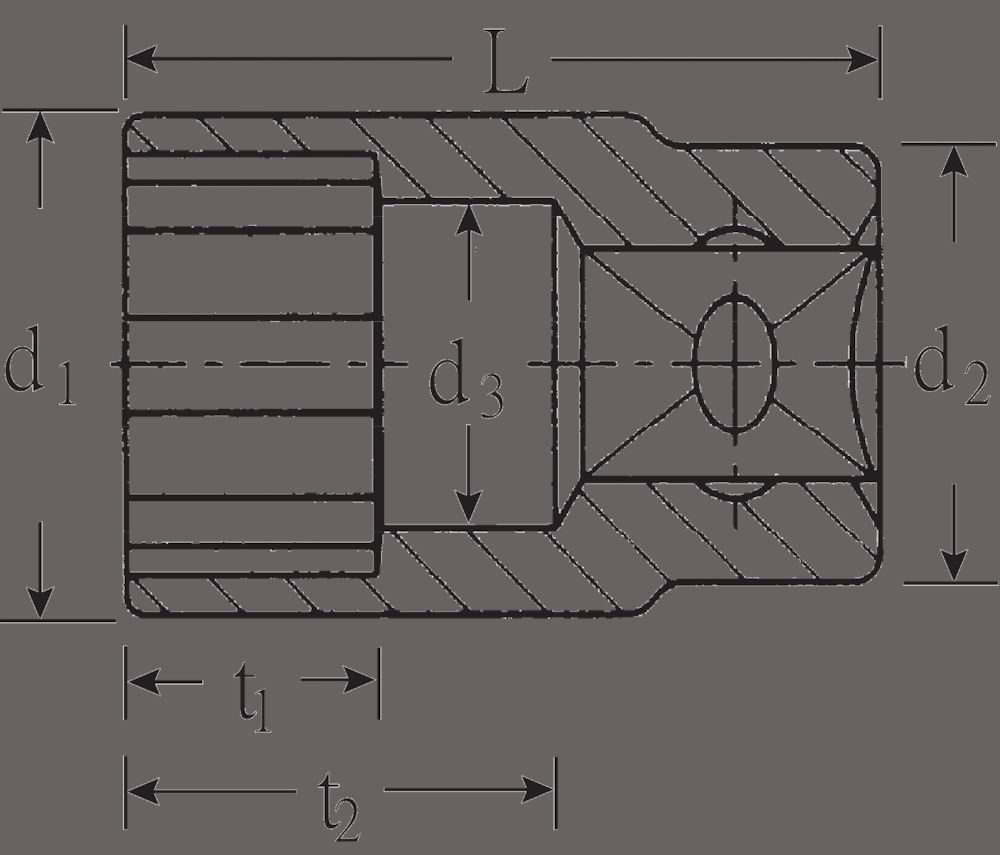 STAHLWILLE 3/8" Steckschlüsseleinsatz Produktbild img4 L