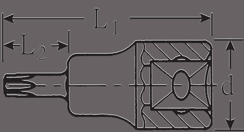 STAHLWILLE 1/2" Schraubendrehereinsatz T Produktbild img2 L