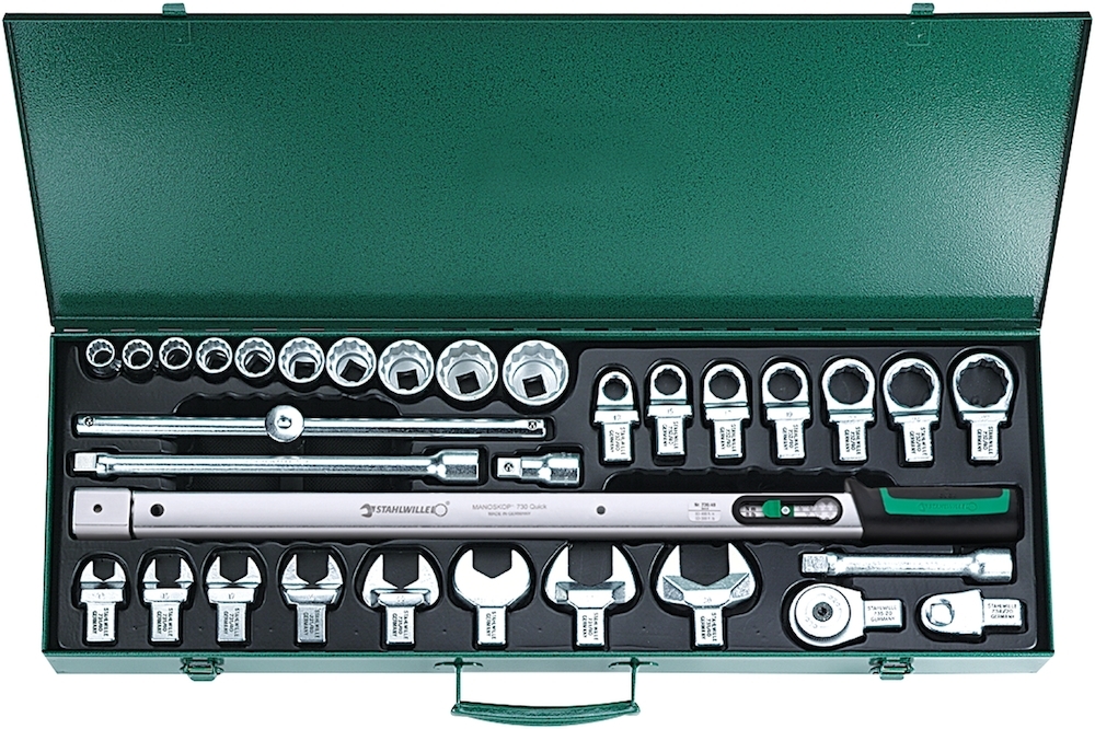Manoskop Drehmomentschl.-Satz 730R/40 32 tlg.Stahlwille Produktbild img2 L