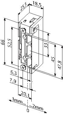 effeff Türöffner 118E.1360B35,10-24V AC/DC Produktbild img2 L