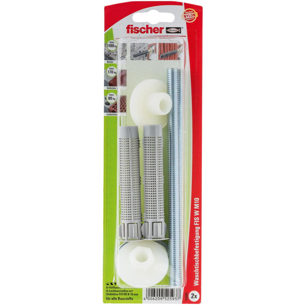 fischer Injek.Waschtisch-bef. FIS W M10 mit Siebhülse,Bohr-Ø:16 Produktbild img1 L