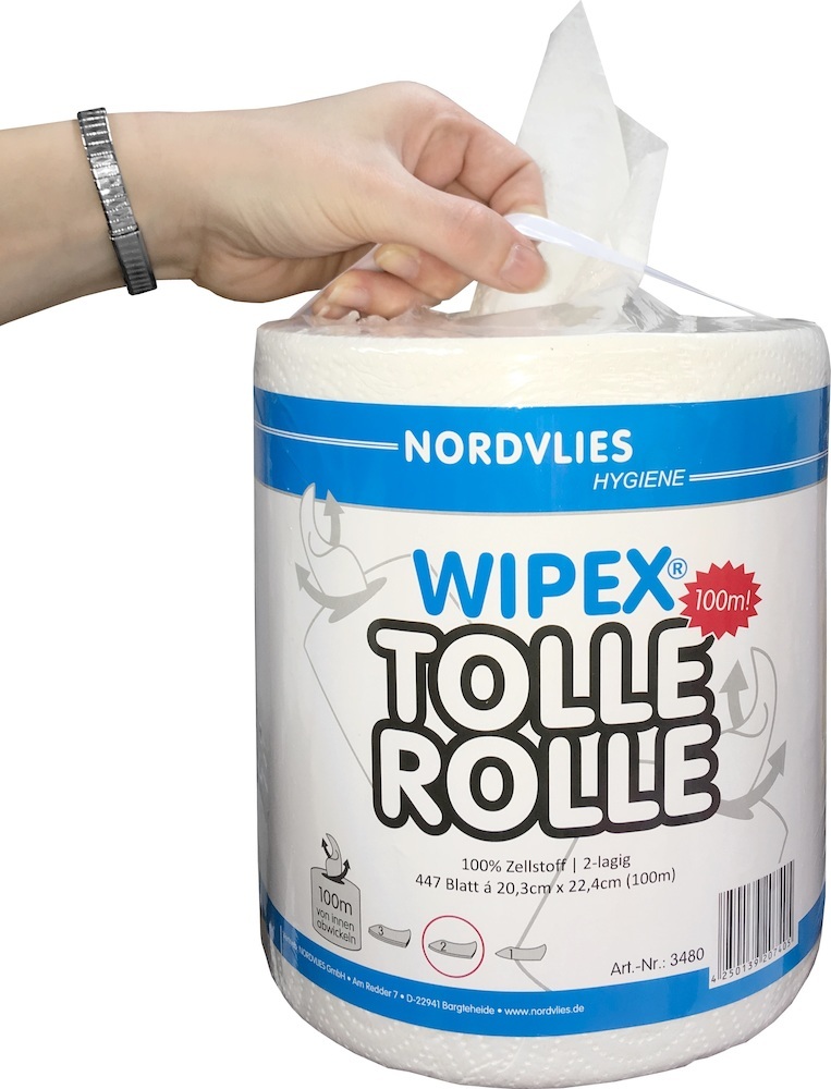 WIPEX TOLLE ROLLE 2-lagig hochweiß 20,3 x 22,4 cm Produktbild img1 L