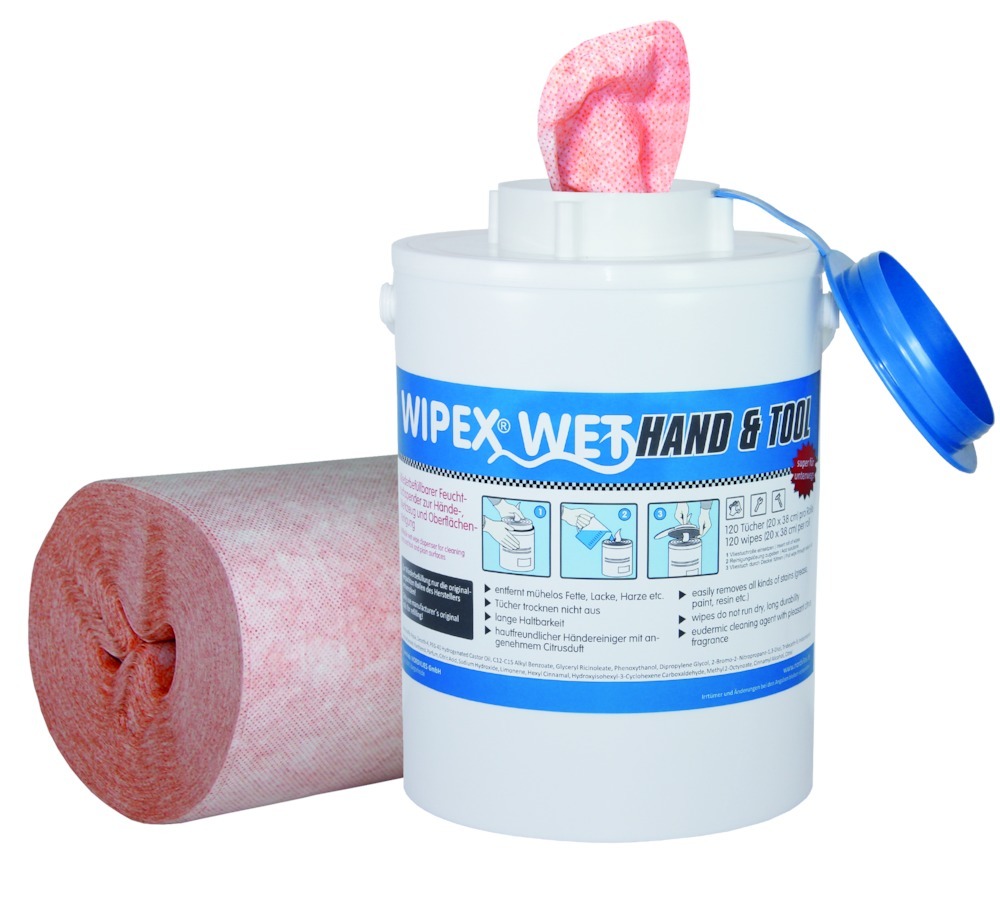 WIPEX WIPEX-WET Hand + Tool 2 Rollen + 2 Flaschen Starterpack Produktbild img1 L