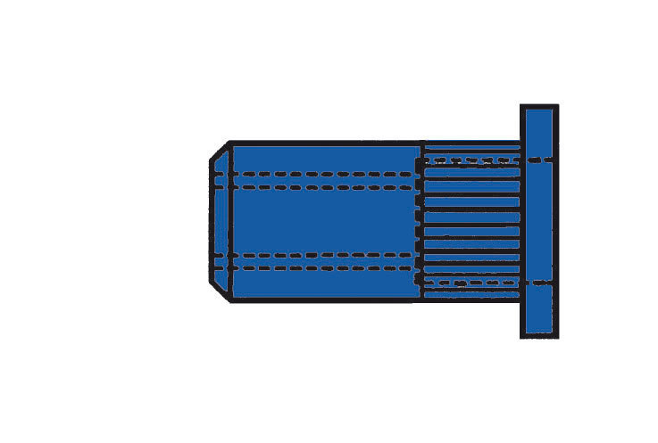 Gesipa Blindnietmuttern gerändelt Flachrundkopf Produktbild img1 L