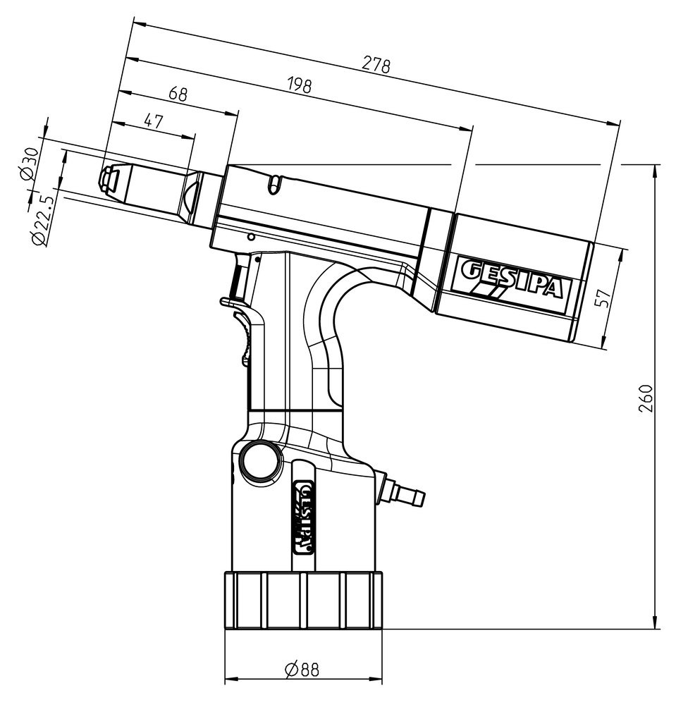 Gesipa Blindnietgerät Taurus 1 GESIPA Produktbild img3 L