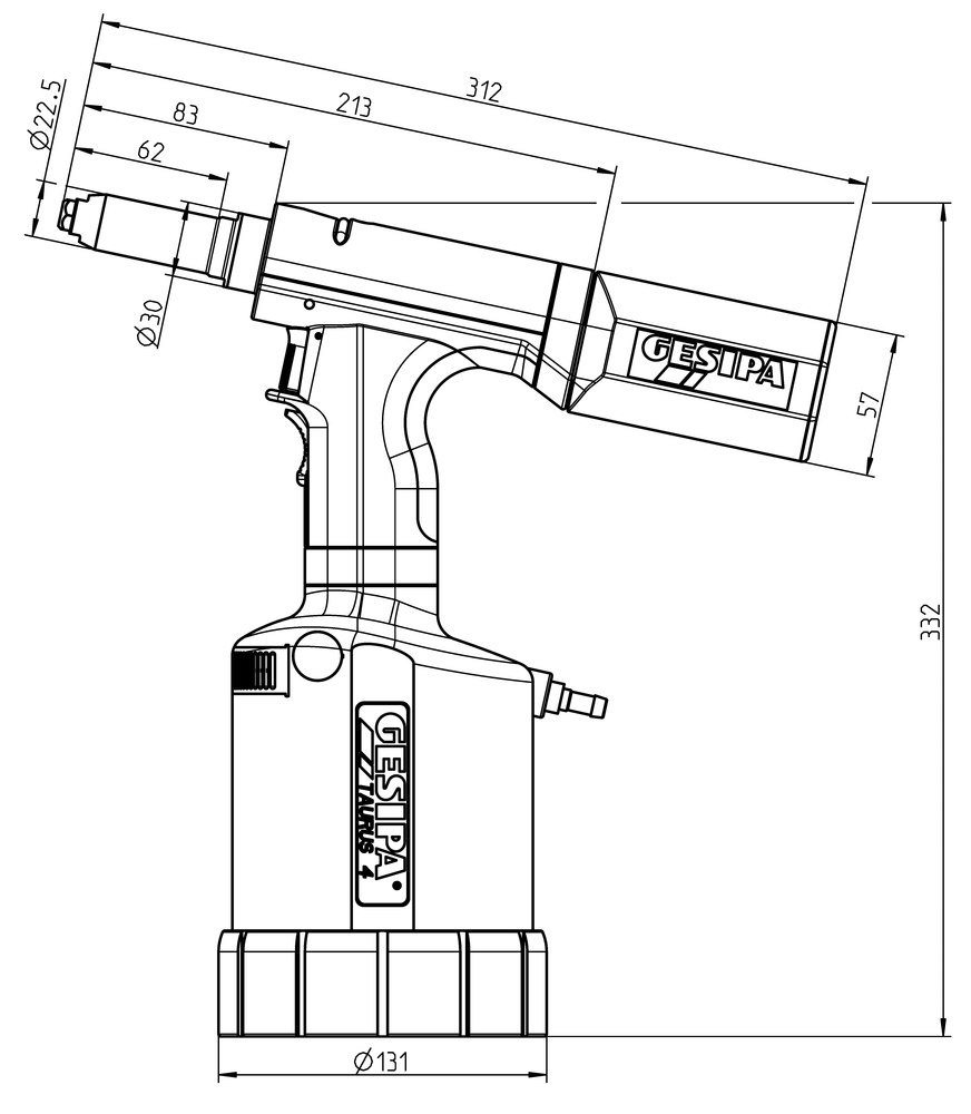 Gesipa Blindnietgerät Taurus 4 GESIPA Produktbild img5 L