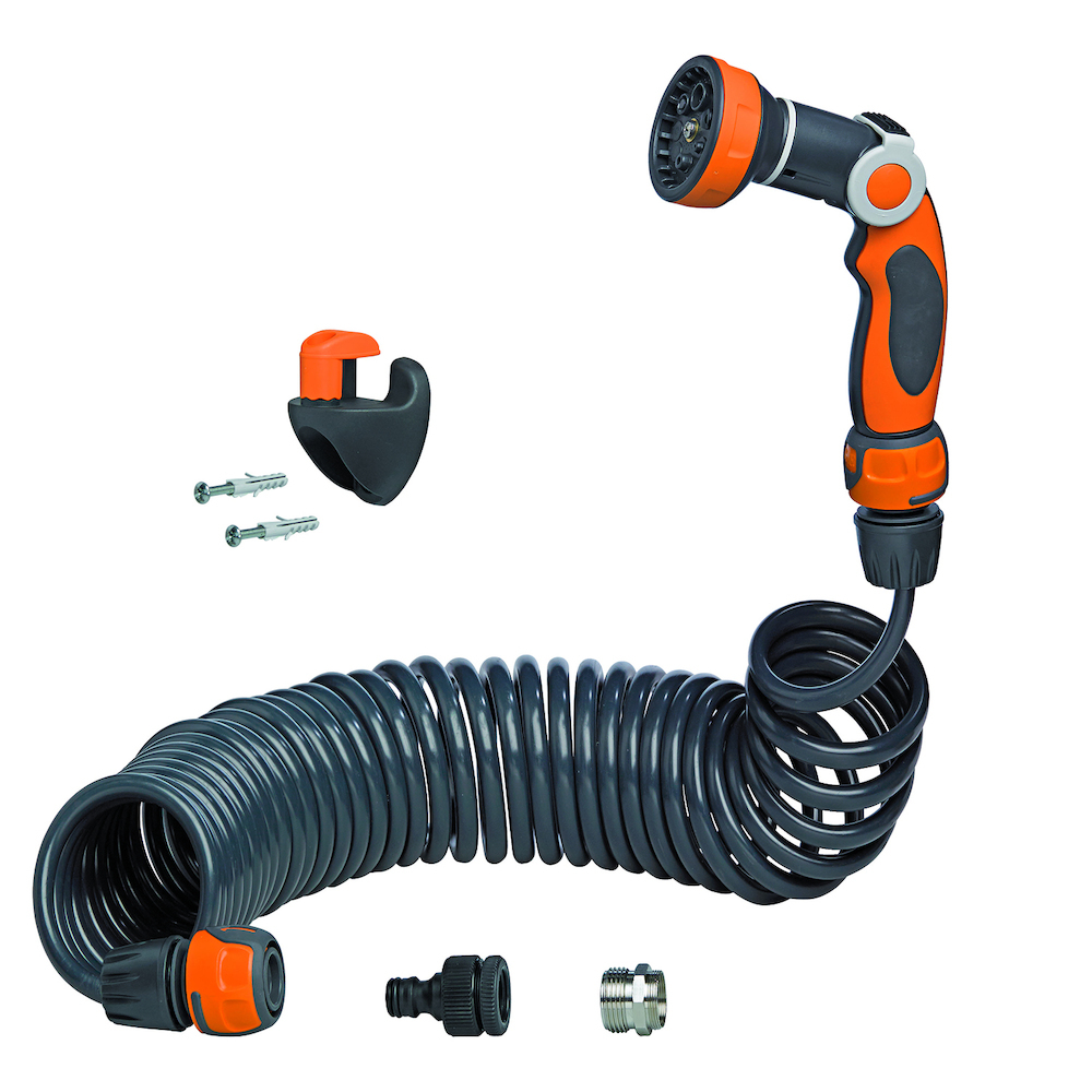 G.F. Spiralschlauch -Kompettset 10 m mit Wandbefestigung Produktbild img1 L