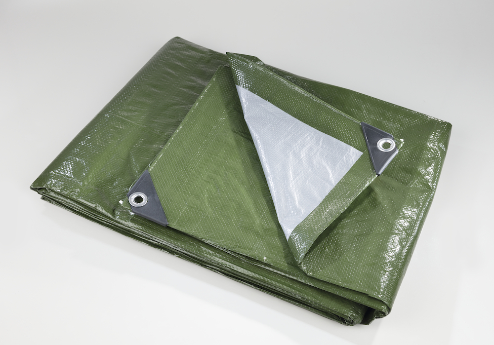 Gewebe-Abdeckplane 2 x 3 m 90g/m² grün Produktbild img3 L
