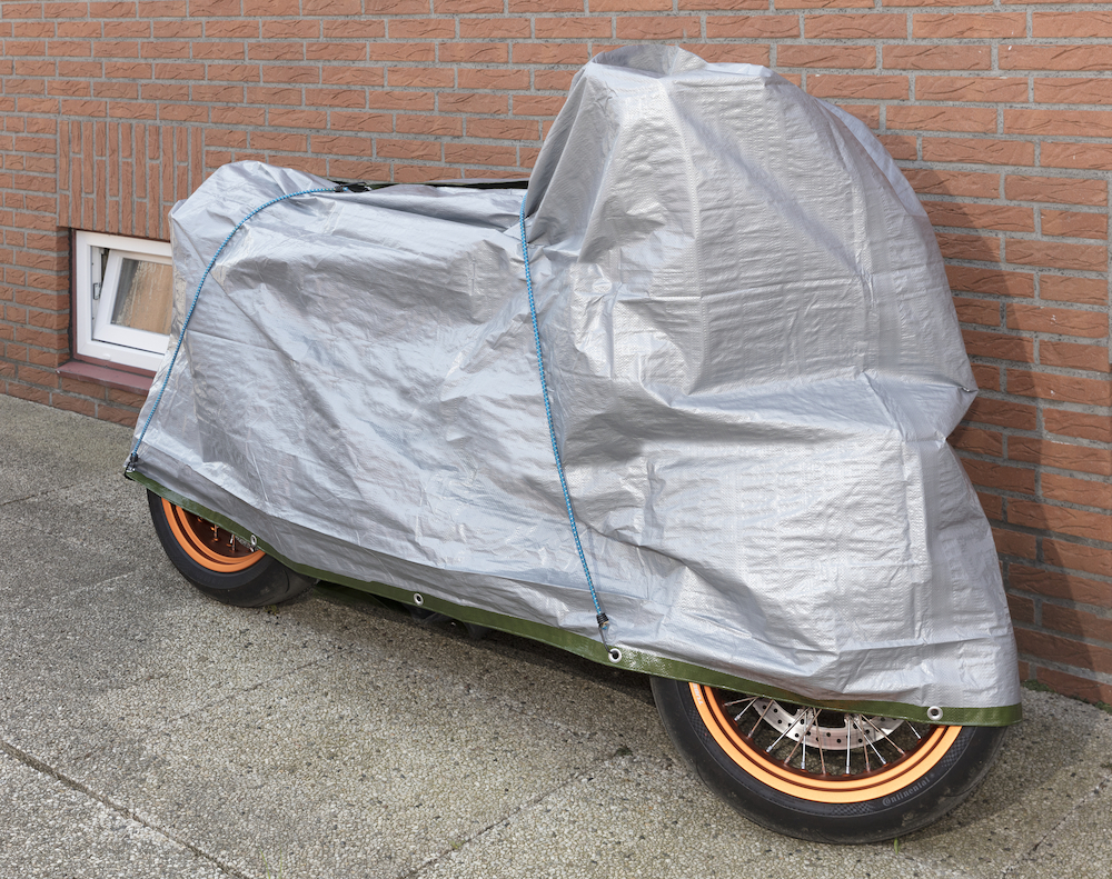 Gewebe-Abdeckplane 2 x 3 m 90g/m² grün Produktbild img4 L