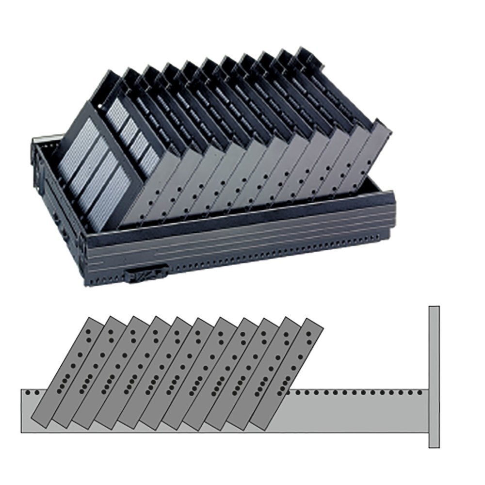 Hettich Stahlschubk.-Formularablage, mit Trennstegen, Systema Top 2000 20576, KF aluopt. Produktbild img3 L