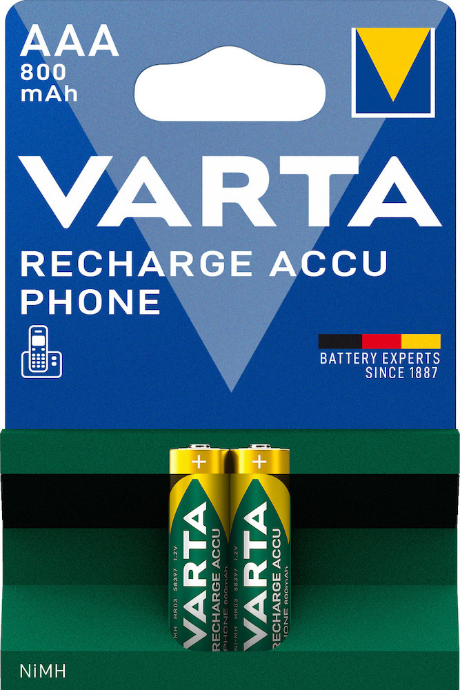 VARTA Phonepower Accu T398 Mico/AAA/HR03,800mAh Produktbild img4 L