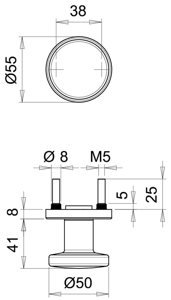 edi Knopf 1052/7020,fest,Ros.rd,ER Produktbild img2 L