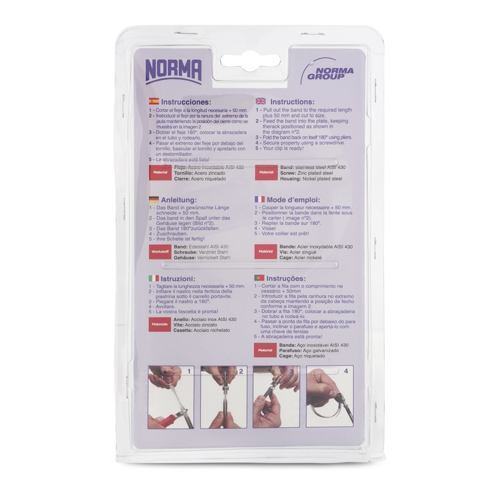 NORMA Serratub Endlosband-KIT 9mm W2B, 3 m Band, 8 Köpfe Produktbild img2 L