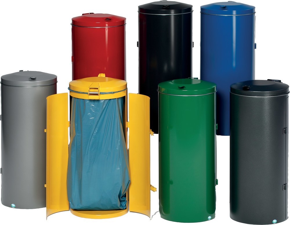 VAR Abfallsammler mit Doppeltür 120l, Höhe 980mm Produktbild img1 L
