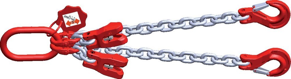 Neutral Zweistrang Kettengehänge verzinkter Gabelkopf Produktbild img1 L