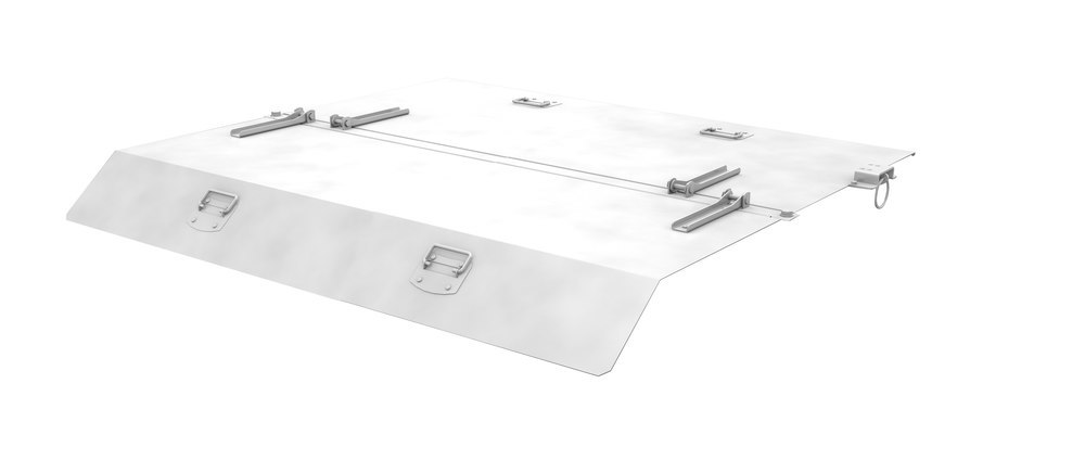 BAUER SÜDLOHN Deckel 2-teilig verzinkt für Kippbehälter MGU 460 l / SMGU 460 Produktbild img1 L