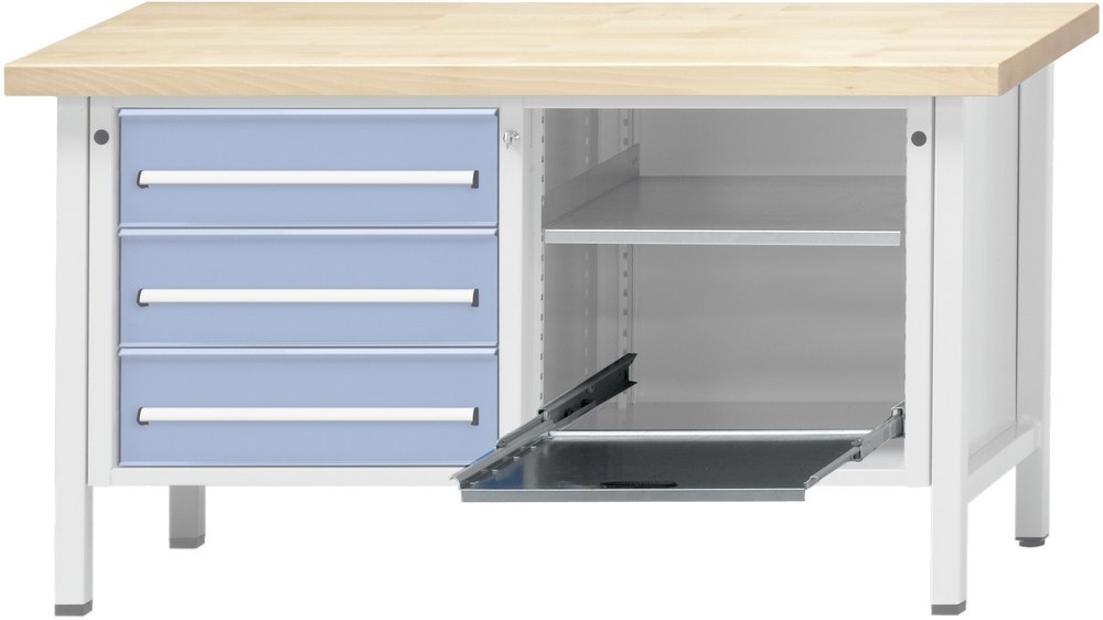 Anke Auszugboden für Gehäusebreite 660mm RAL 7035 Traglast 100 kg 100 % ausziehbar Produktbild img1 L