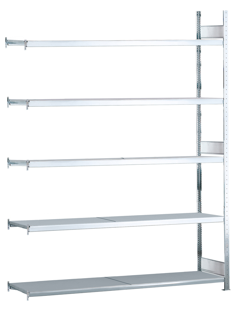 SCHULTE Lagertechnik Weitspannregal Stahlböden Anbauregal Produktbild img1 L