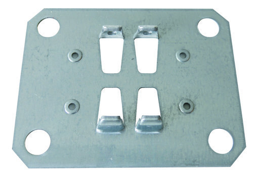 SCHULTE Lagertechnik Doppel-Klemmfuß Produktbild img1 L