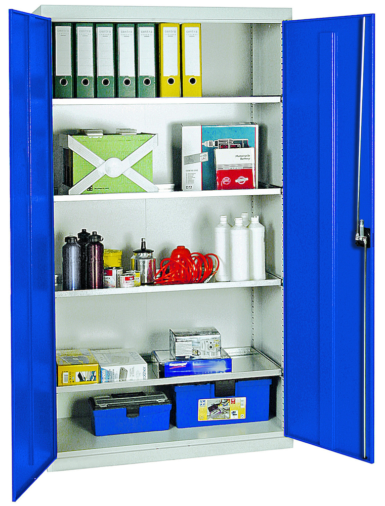 stumpf Werkzeugschrank B1000xT500xH1800 mm RAL 7035/5010 4 Wannenböden Produktbild img1 L