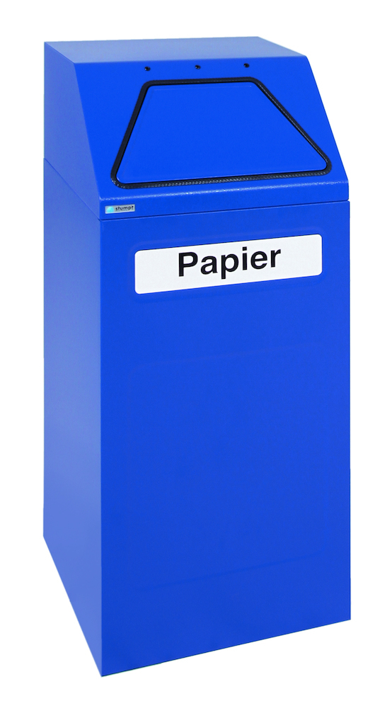 stumpf Wertstoffsammler 65 l blau stationär Produktbild img1 L