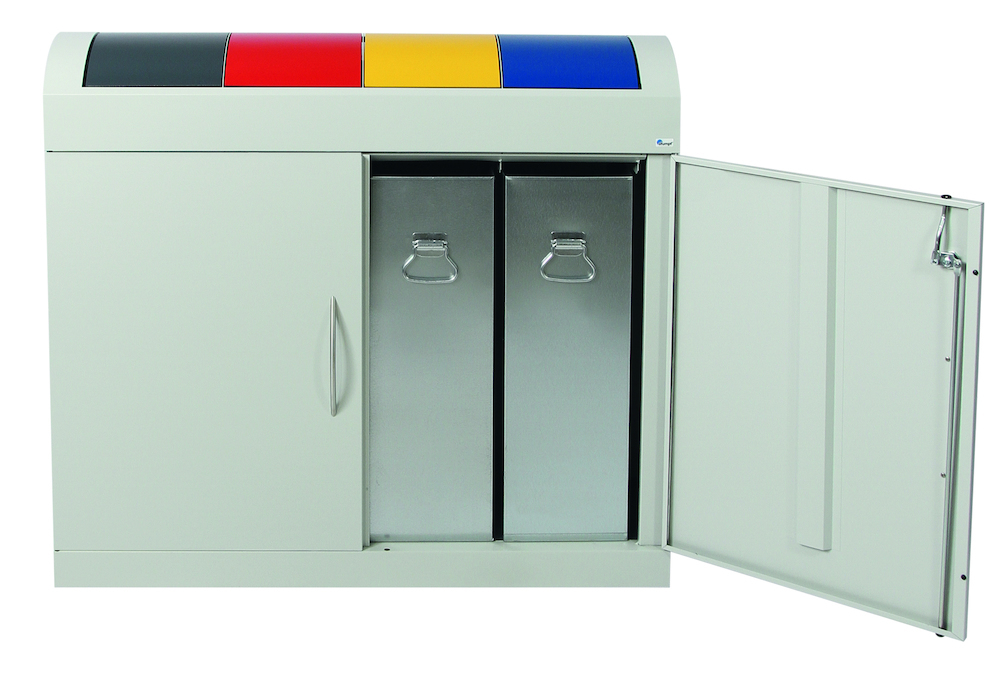 stumpf Wertstoffsammler TD4x45 l 975x1100x320mm grau Produktbild img2 L