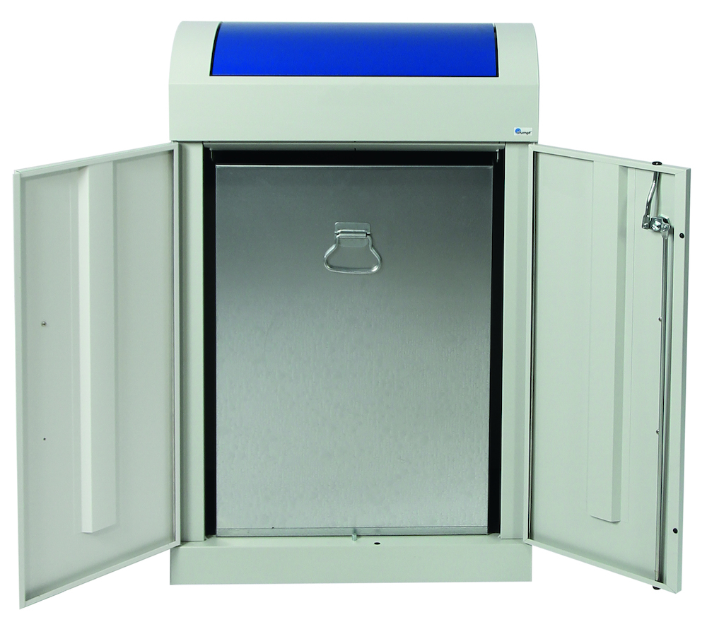 stumpf Wertstoffsammler TD1plus 1x90L, 975x620x320mm grau Produktbild img2 L