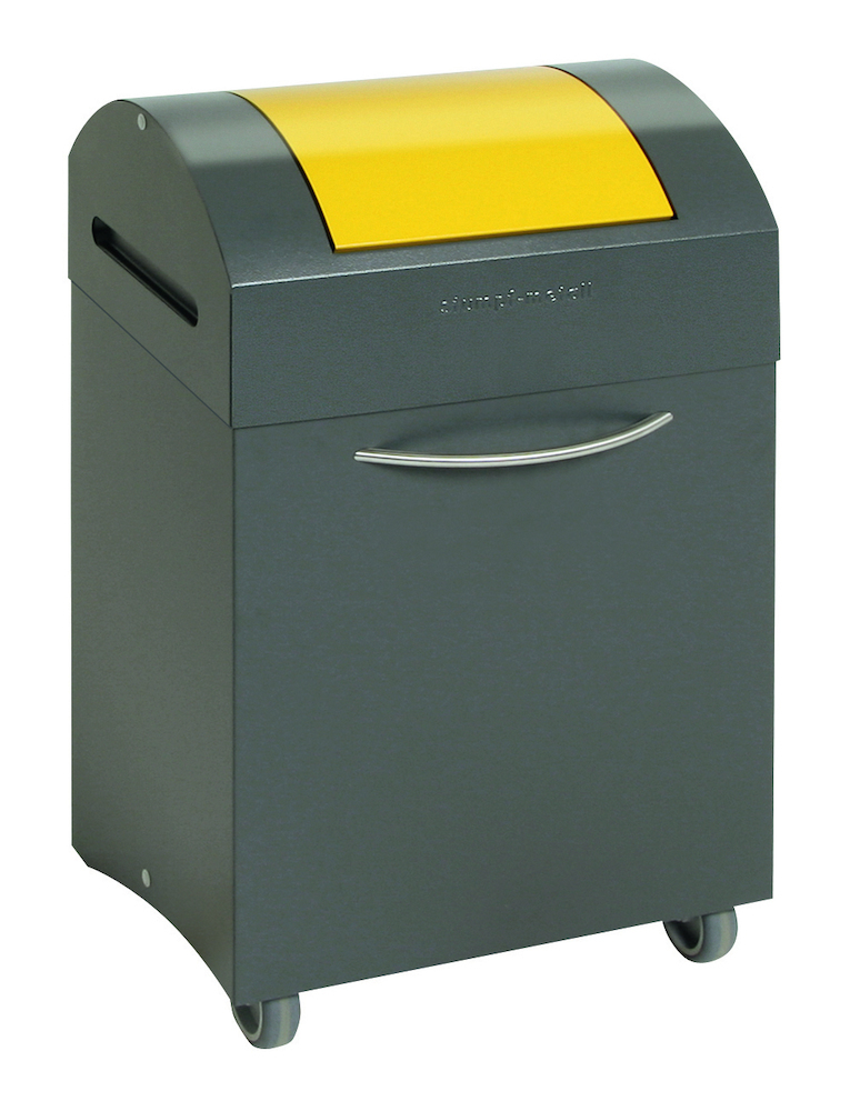 stumpf Wertstoffbeh. 45 l grau/gelb, 685x380x320mm Produktbild img1 L