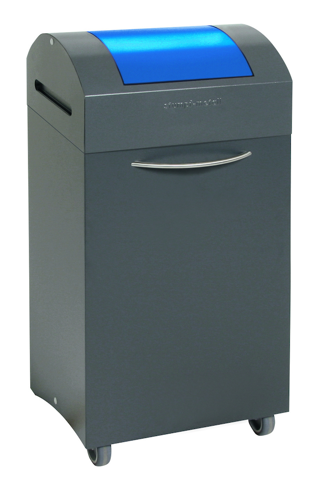 STUMPF Wertstoffbeh. 60 l grau/blau, 830x380x32 Produktbild img1 L