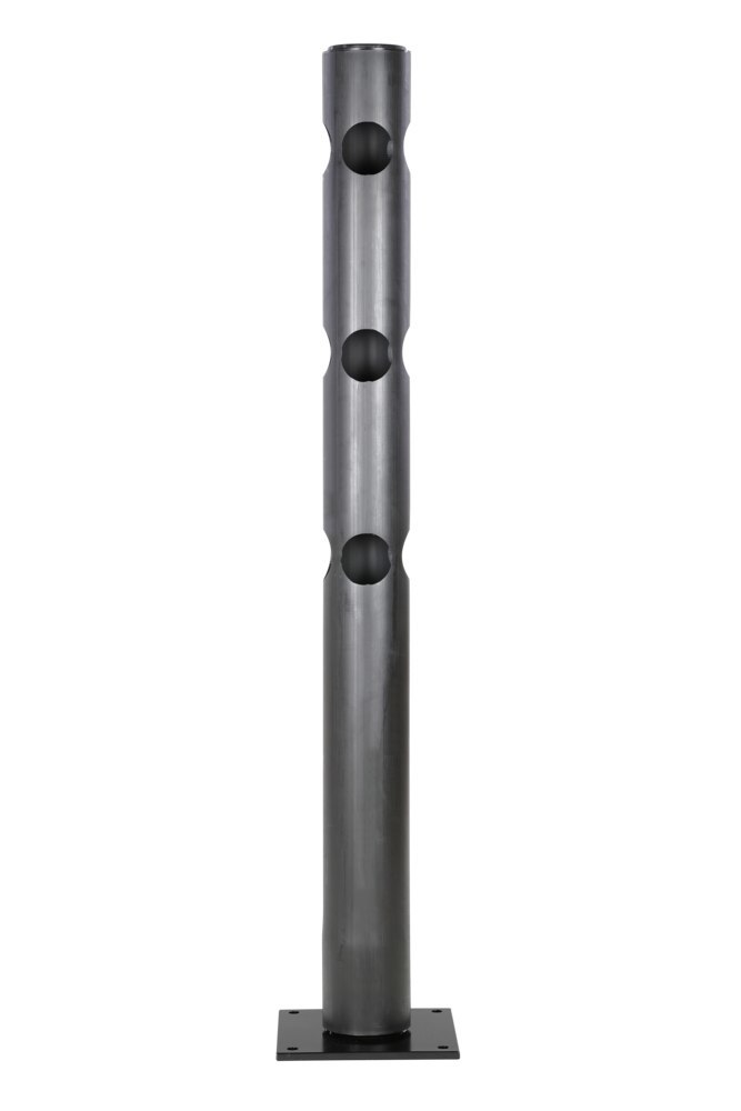 Dancop T-Pfosten für Geländer Delta H1200xD110 mm schwarz Produktbild img1 L