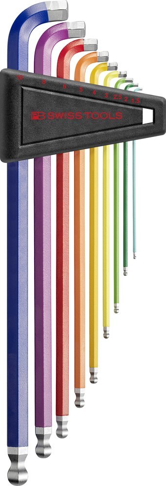 RAINBOW Winkelschraubendreher- Satz im Kunststoffhalter 9-teilig1,5-10 90-100Grad Produktbild img1 L