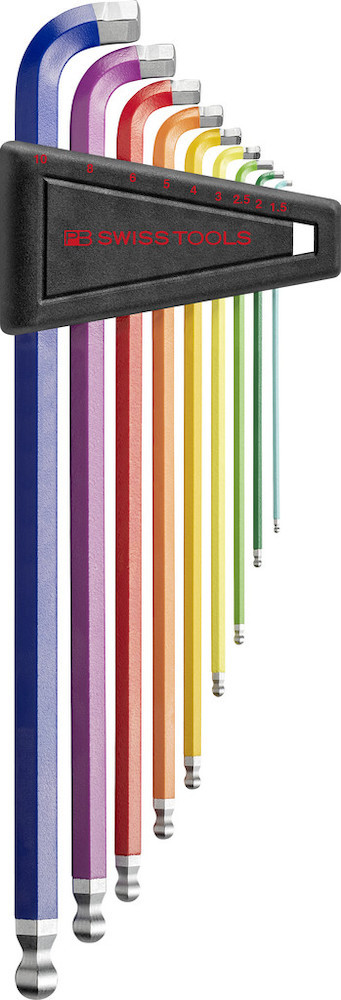 RAINBOW Winkelschraubendreher- Satz im Kunststoffhalter 9-teilig1,5-10 90-100Grad Produktbild img3 L