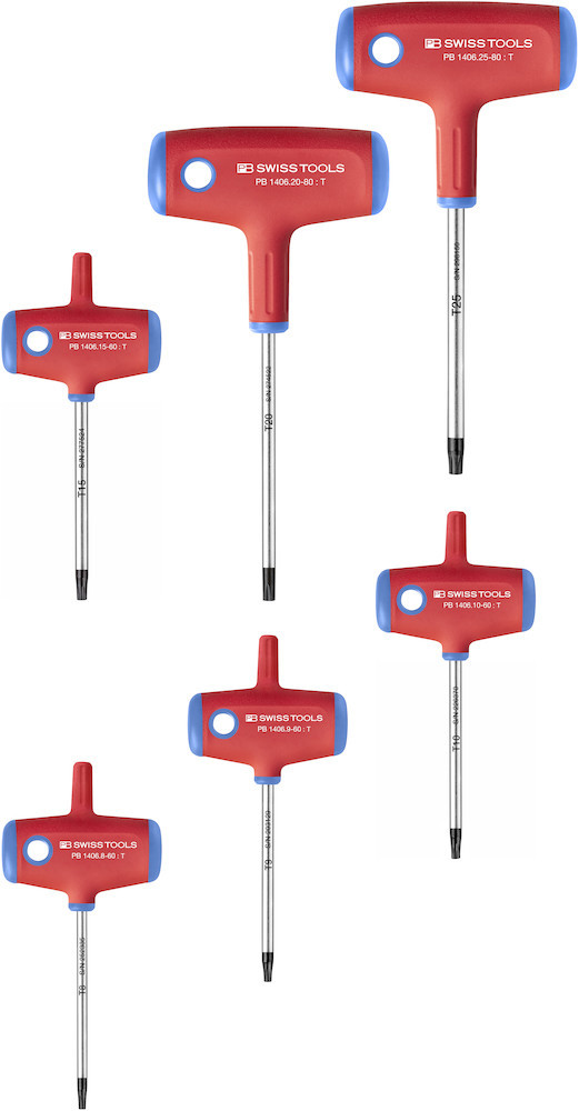 PB Quergriff-Schraubendreher Satz im Kar ton 6-teilig T8-25 Swiss Tools Produktbild img1 L